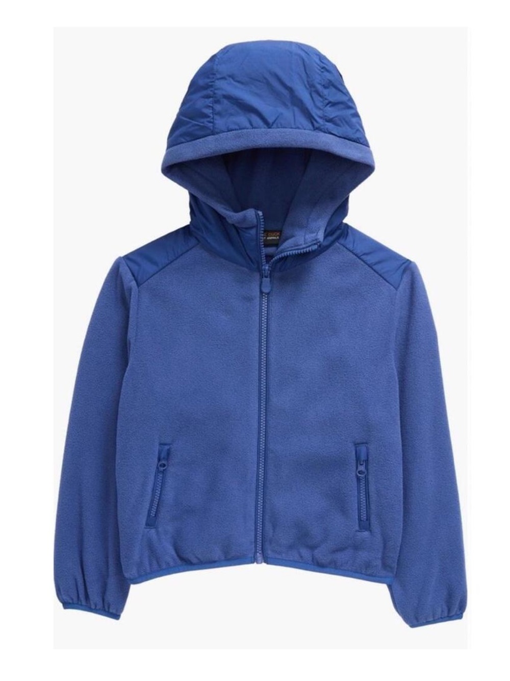 SAVE THE DUCK Blue Hooded Fleece Jacket